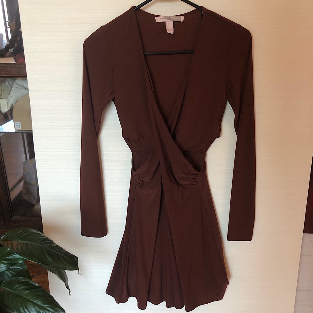 Forever XXI Twist Front Rust Colored Dress